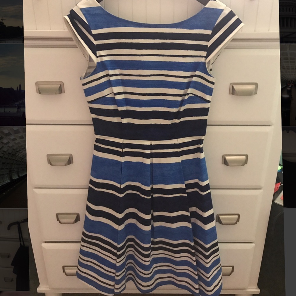 Kate Spade Blue Striped Dress